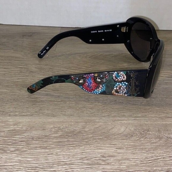 Christian Audigier Sunglasses “Broken Hearts” CAS-410 Black 62-14-130 Crystals